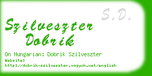 szilveszter dobrik business card